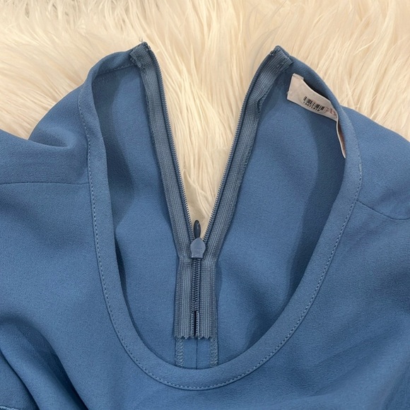 See by Chloe Riverside Blue Tie Sleeve Shift Dress - Picture 14 of 16